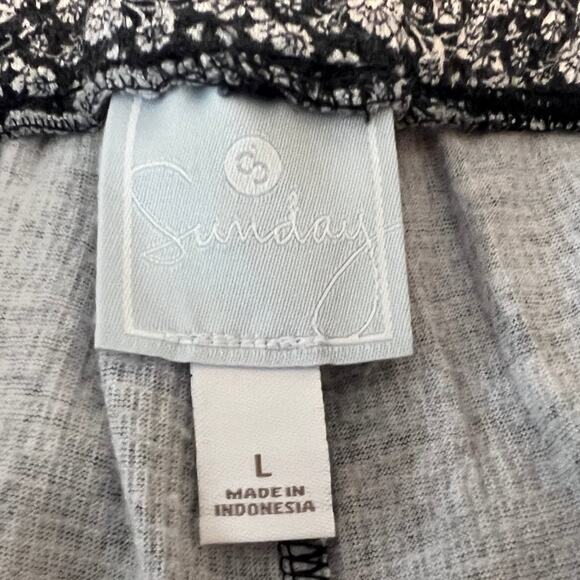 Dressbarn Navy & White Wide Leg Pant Size L - Picture 5 of 5